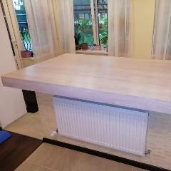 Столешница из цельноламельного дуба для кухни 1455х1000х40 мм